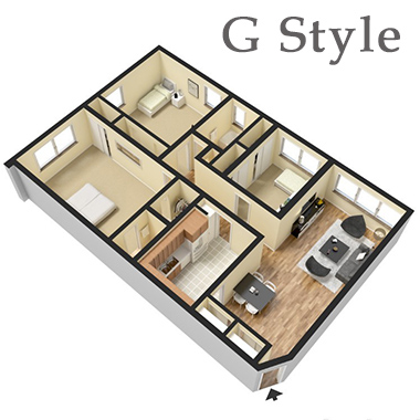 3 BEDROOM FLOOR PLANS